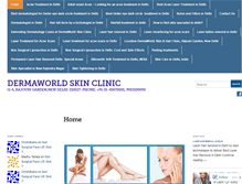 Tablet Screenshot of dermaworldclinic.com